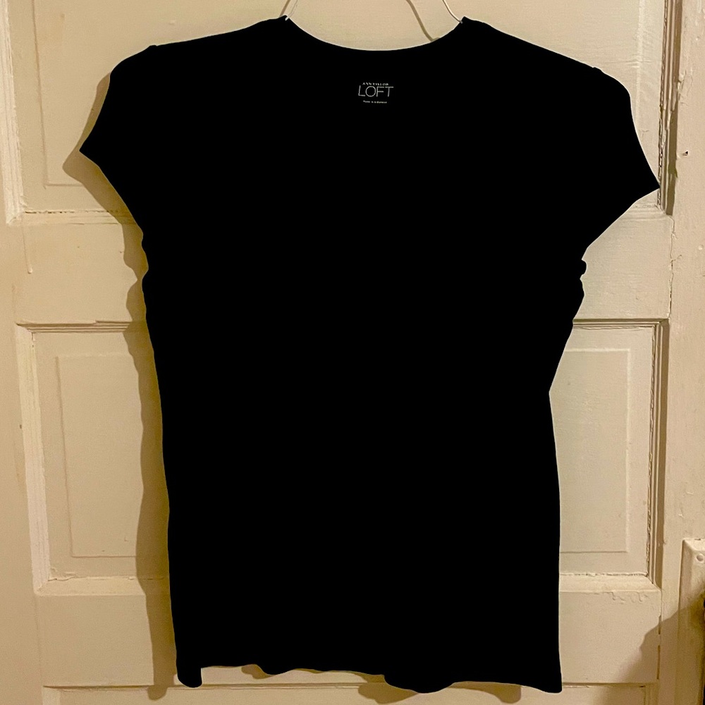 Gently worn black T-shirt